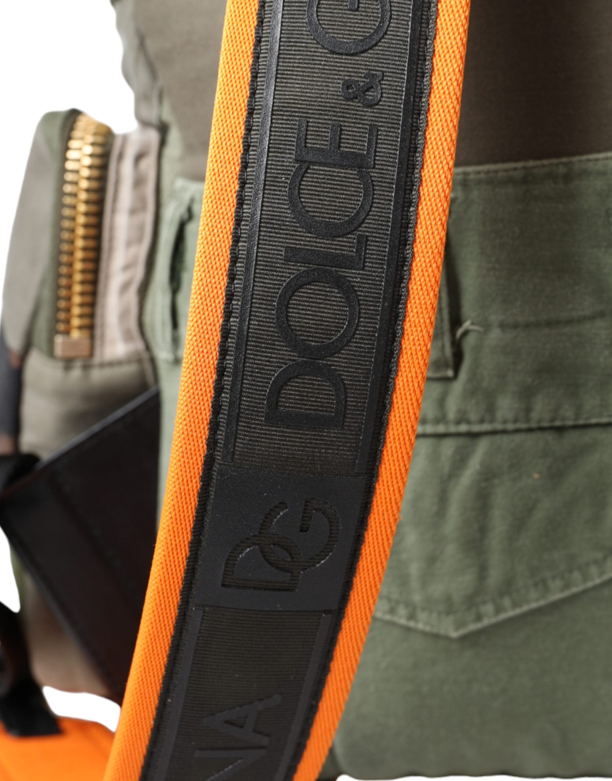 Dolce & Gabbana Military Green Patchwork Backpack Bag